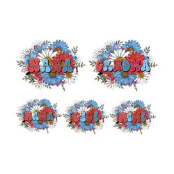 personalized 4th of july grandma png bundle, 4th of july png, floral grandma png, mimi png, patriotic flower grandma png