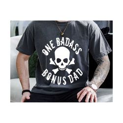 one badass bonus dad svg, badass dad svg, father's day svg, america flag svg, cool dad svg, daddy svg, step dad svg