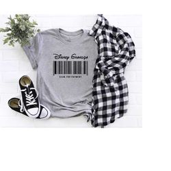 grandpa scan for payment shirt, funny dad shirt, retro shirt, grandpa shirt, gift for grandpa, father's day