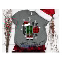 ho ho ho svg, christmas svg, christmas t shirt svg, chriatmas clipart, santa svg, digital cut files, svg, dxf, ai, eps,
