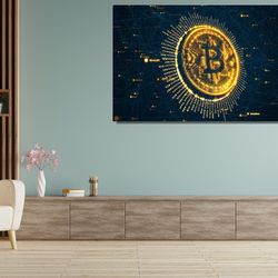 crypto coins bitcoinmotivation bitcoin wall artgift for trader