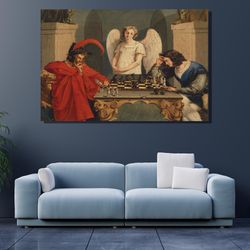 faust and mephistopheles playing chess canvasfrederich august moritz faust and mephistopheles playing chesschess in hist
