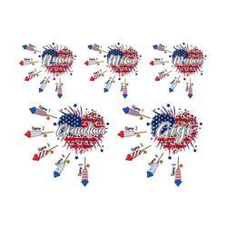 4th of july heart grandma png bundle, 4th of july png, grandma with grandkids, mimi nana png, patriotic shirts design, f