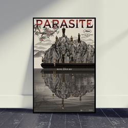 parasite movie poster movie print, wall art, room decor, home decor, art poster for gift, room decor