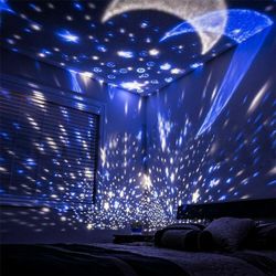 rotating starry sky projector night light