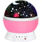 Rotating Starry Sky Projector Night Light Pink