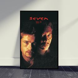se7en movie poster print, wall art, room decor, home decor, art poster for gift, living room decor