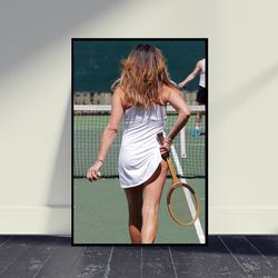 tennis girl martin elliot poster, living room decor, home decor, wall decor, art poster for gift