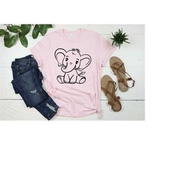 Elephant Shirt, Elephant Lover, Elephant Tee, Elephant Kids Shirt, Animal Lover Shirt, Cute Elephant Shirt, Elephant Shi