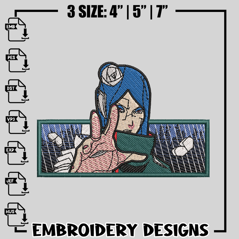 Konan embroidery design