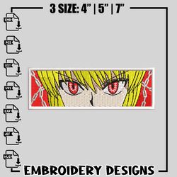 kurapika eyes embroidery design, hunter x hunter embroidery, anime design, logo design, anime shirt, digital download