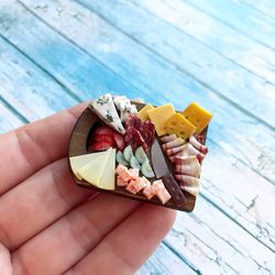 Magnet Miniature Charcuterie Cheese and Meat Board