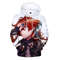 Diluc All Over Print 3D Hoodie Zip Hoodie, Diluc Genshin Impact 3D Hoodie Zip Hoodie Fleece Hoodie
