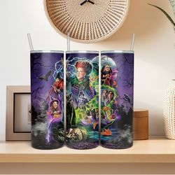 hocus pocus tumbler, sanderson sisters, halloween, skinny tumbler, sublimation tumbler, tumbler wrap, 20 oz sublimation