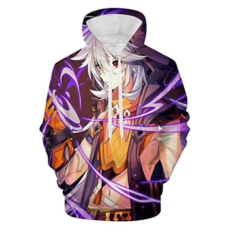 Razor Genshin Impact All Over Print 3D Hoodie Zip Hoodie, Razor Genshin Impact 3D Hoodie Zip Hoodie Fleece Hoodie