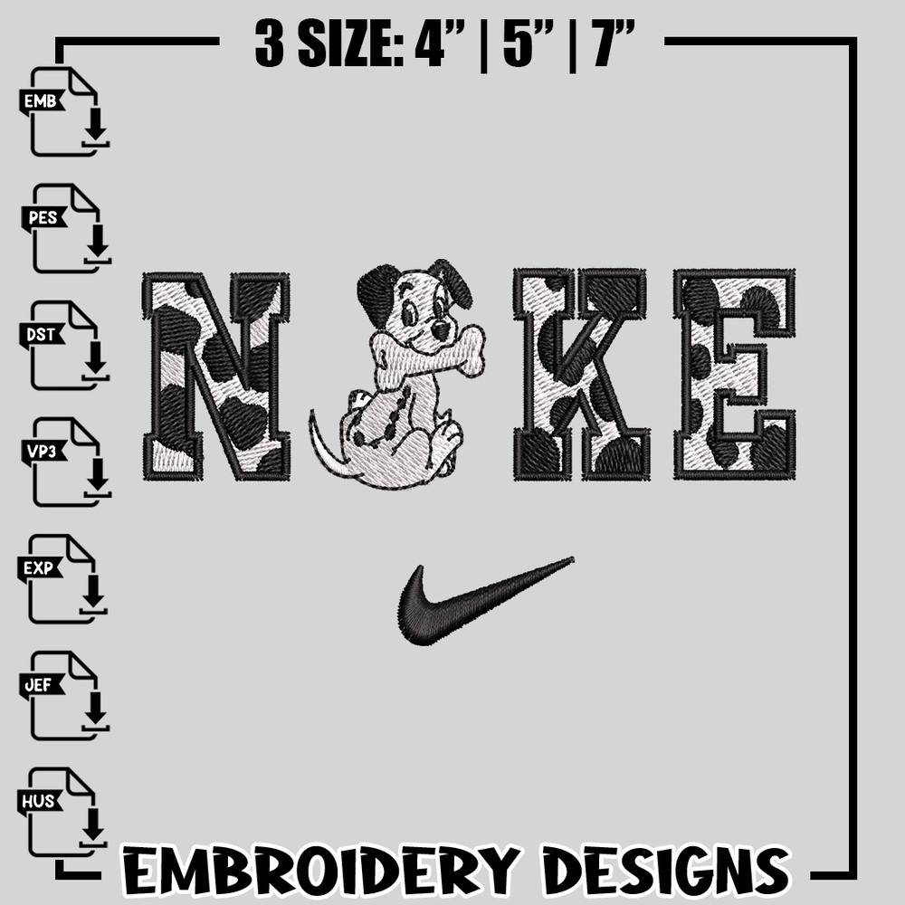 Nike damalian embroidery design