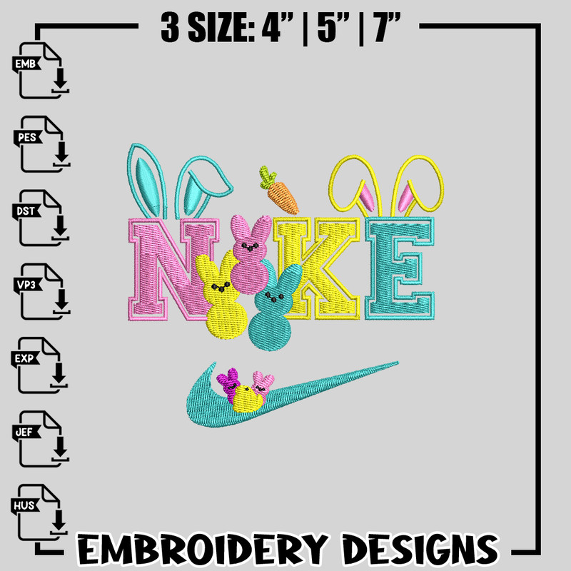 Nike cute embroidery design