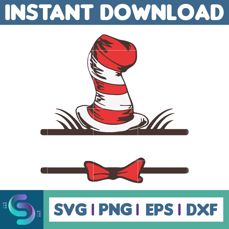 Dr Seuss Svg, Cat In The Hat SVG, Dr Seuss Hat SVG, Green Eggs And Ham Svg, Dr Seuss for Teachers Svg, Cricut, Thing Svg (350).jpg