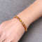 agate beads yellow copper wire wrapped bracelet bangle for woman  handmade jewelry (7).jpeg