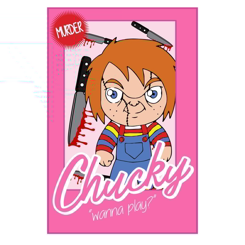 Chibi Horror Dolls PNG Set, Horror Characters PNG, Pink Doll PNG, Horror Png, Halloween Horror Png, Horror Friends Png, Halloween Png (3).png