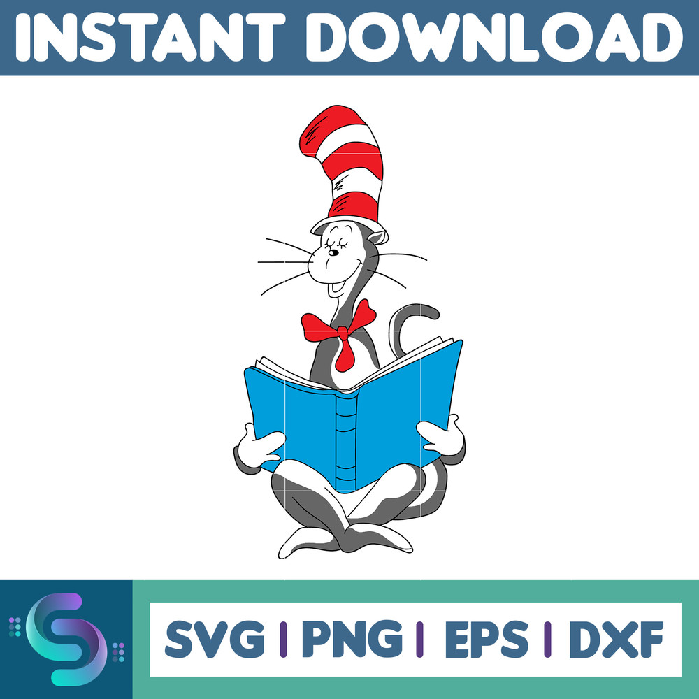 Dr Seuss Svg, Cat In The Hat SVG, Dr Seuss Hat SVG, Green Eggs And Ham Svg, Dr Seuss for Teachers Svg, Cricut, Thing Svg (376).jpg