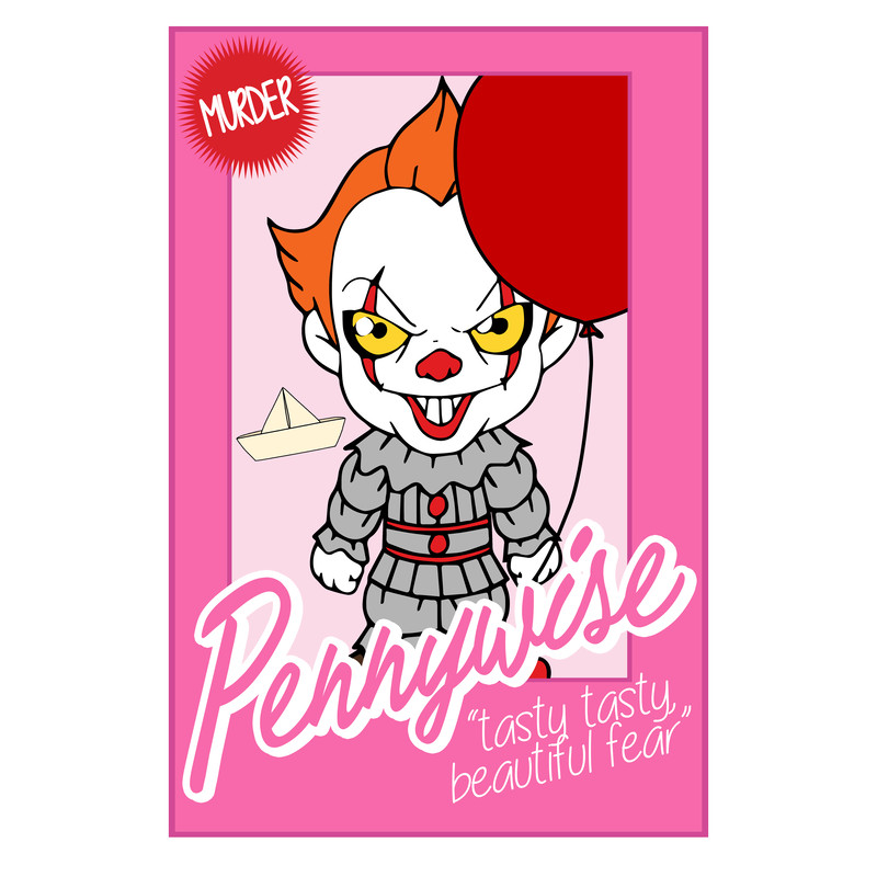 Chibi Horror Dolls PNG Set, Horror Characters PNG, Pink Doll PNG, Horror Png, Halloween Horror Png, Horror Friends Png, Halloween Png (4).png