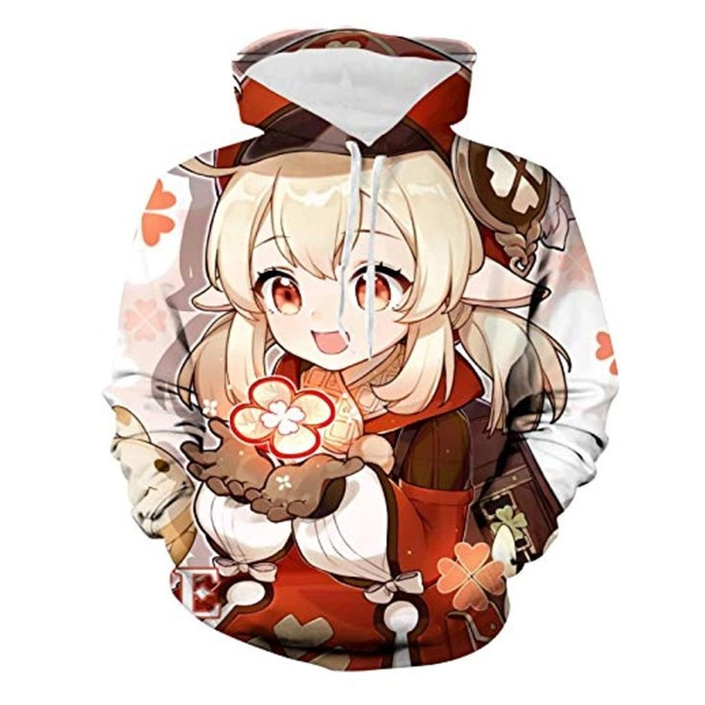 Klee Genshin Impact All Over Print 3D Hoodie Zip Hoodie, Klee Genshin Impact 3D Hoodie Zip Hoodie Fleece Hoodie