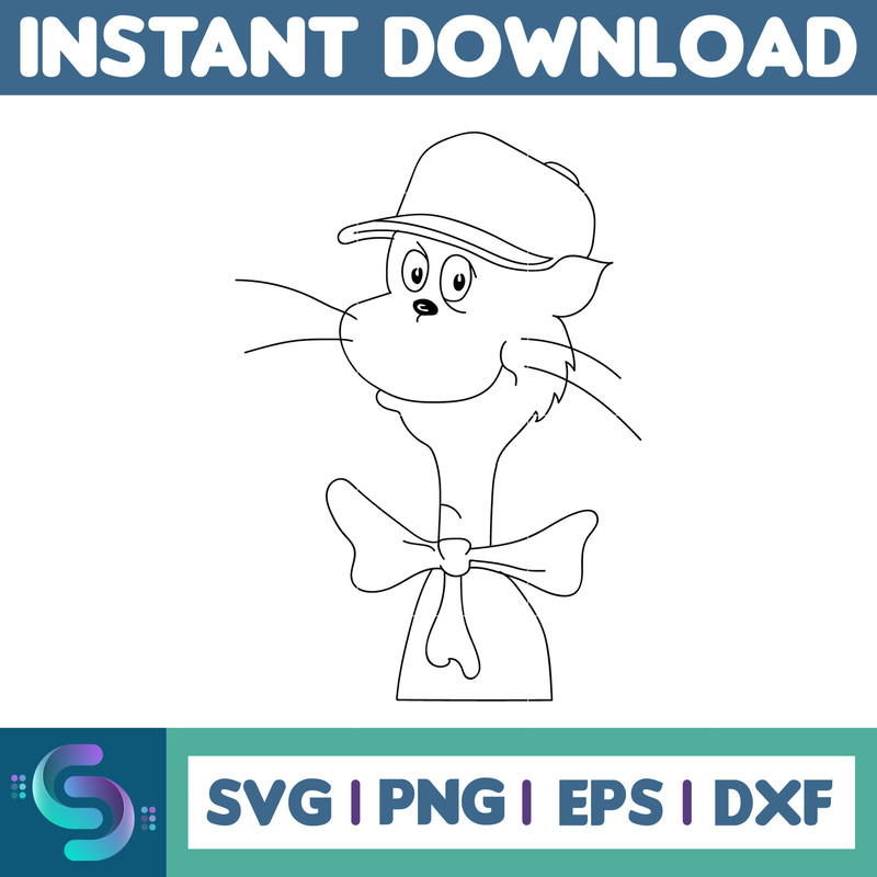 Dr Seuss Svg, Cat In The Hat SVG, Dr Seuss Hat SVG, Green Eggs And Ham Svg, Dr Seuss for Teachers Svg, Cricut, Thing Svg (395).jpg