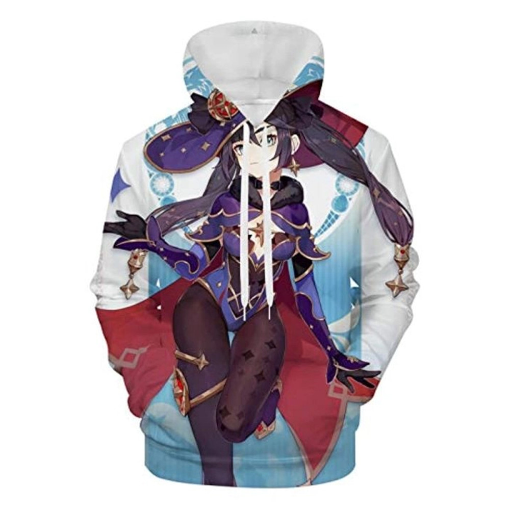 Barbara Genshin Impact All Over Print 3D Hoodie Zip Hoodie, Barbara Genshin Impact 3D Hoodie Zip Hoodie Fleece Hoodie