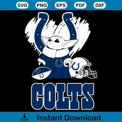 Baby Yoda Love Indianapolis Colts Svg, Sport Svg, Baby Yoda Svg, Star Wars Svg, Indianapolis Colts Svg, Indianapolis Col