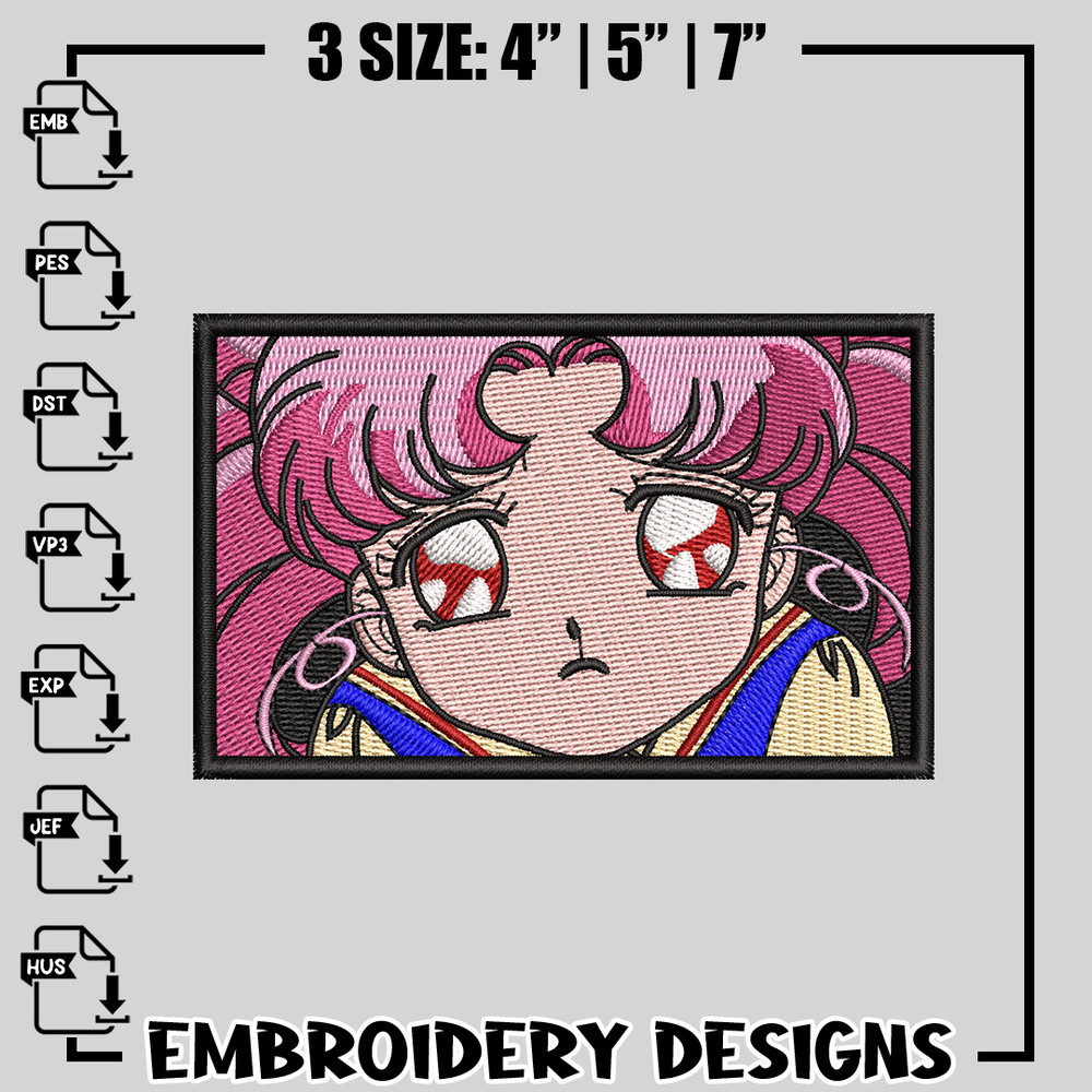Sailor Moon embroidery design