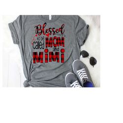 blessed mom svg, blessed mimi svg, buffalo plaid svg, buffalo plaid mom, digital cut files, svg, dxf, ai, eps, pdf, png,