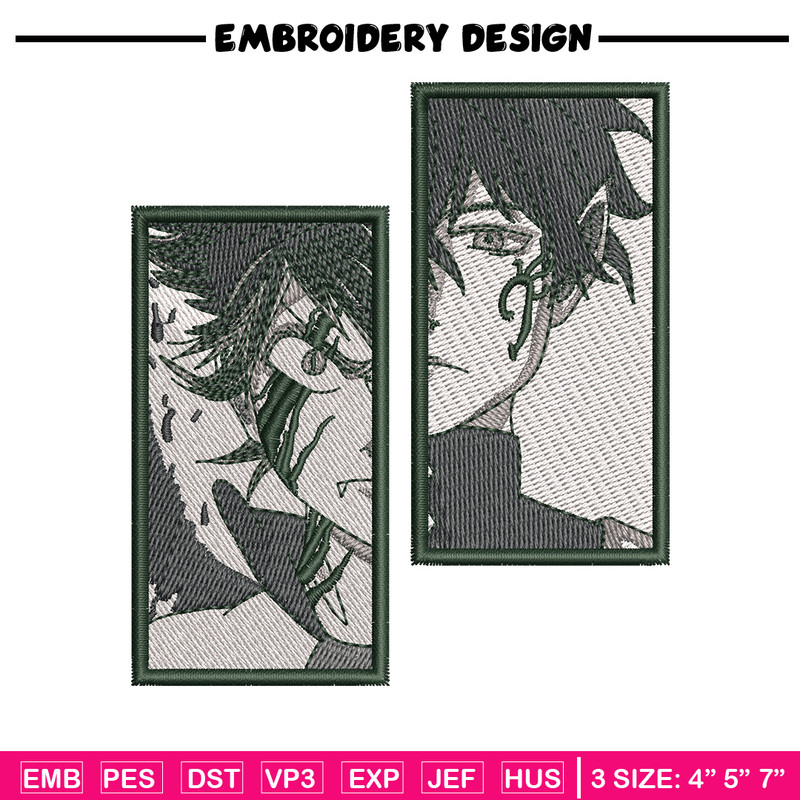 Asta yuno embroidery design, Black clover embroidery, Anime design, Embroidery shirt, Embroidery file, Digital download.jpg