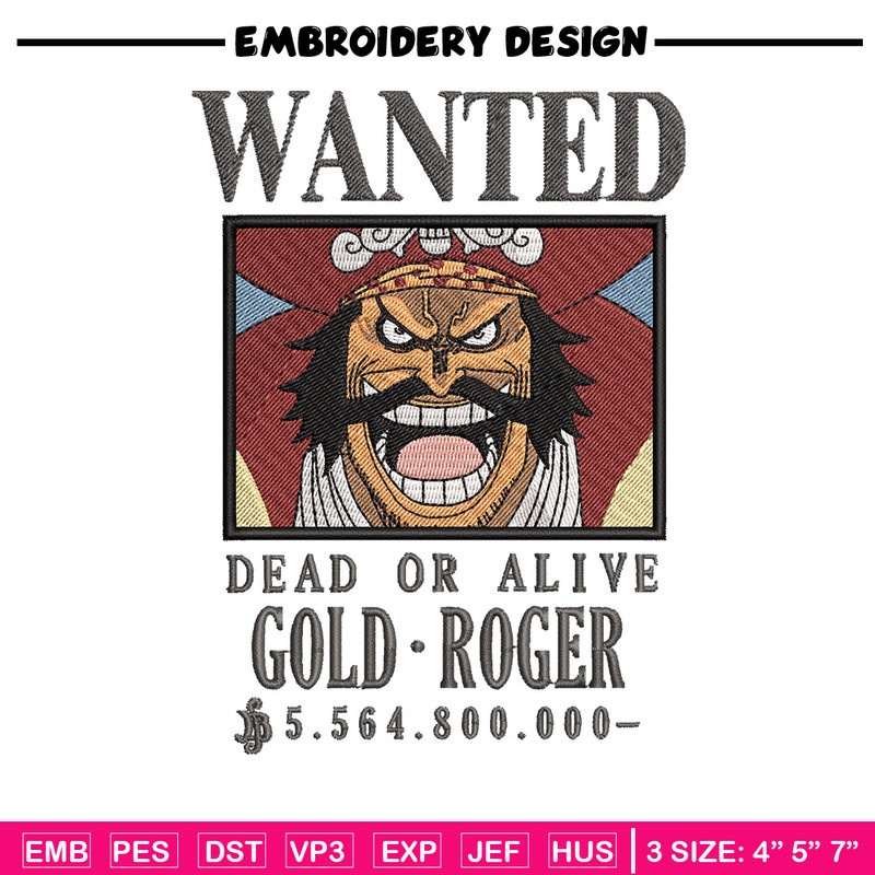Bounty roger embroidery design, One piece embroidery, Anime design, Embroidery shirt, Embroidery file,Digital download.zip.jpg