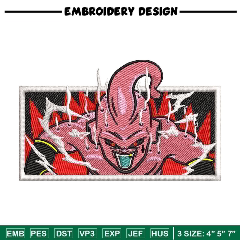 Buu box embroidery design, Dragonball embroidery, Anime design, Embroidery shirt, Embroidery file, Digital download.jpg