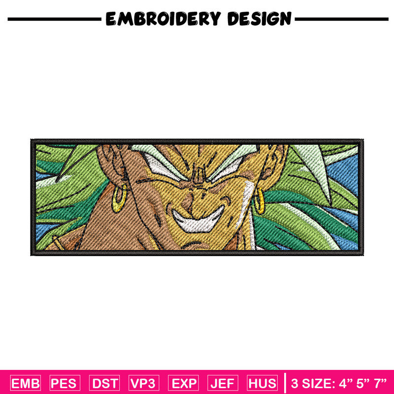 Broly box embroidery design, Dragonball embroidery, Anime design, Embroidery shirt, Embroidery file, Digital download.jpg