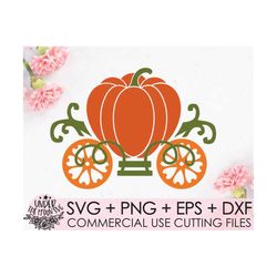 pumpkin svg / thanksgiving svg / pumpkin carriage svg / princess svg / cinderella carriage svg / pumpkin cut file / svg