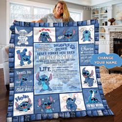 daughter gifts, daughter gifts from dad, stitch and lilo quilt, stitch and lilo gift, stitch decor home, gift for daught