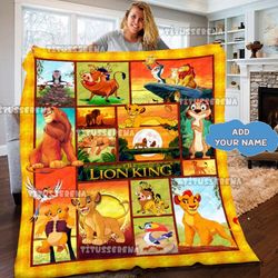 disney the lion king quilt  the lion king blanket  disney the lion king birthday gifts  simba lion king gift for father