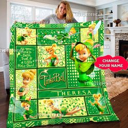 disney tinkerbell quilt fleece blanket  tinkerbell water bottle tinker bell birthday theme  disney tinkerbell christmas