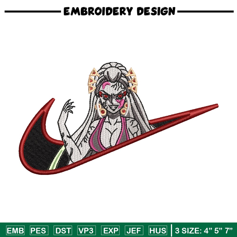 Daki x nike embroidery design, Demon slayer embroidery, Nike design, Embroidery shirt, Embroidery file, Digital download.jpg