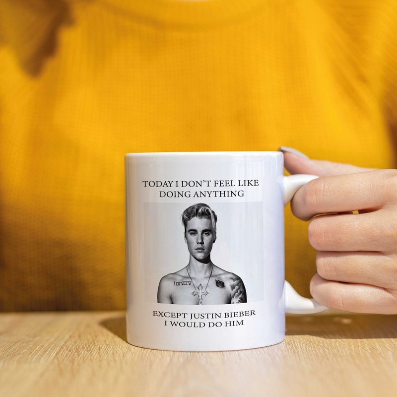 Justin Bieber Mug gift for her, Birthday gift, cute gift mug, office gift, work mug, ceramic mug, celebrity fan mug, fan merch.jpg