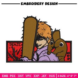 Denji horror embroidery design, Chainsaw embroidery, Anime design, Embroidery shirt, Embroidery file, Digital download