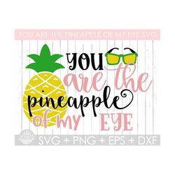 you are the pineapple of my eye svg,pineapple svg, cutting files,summer svg,files for cutting machines cameo or cricut,p