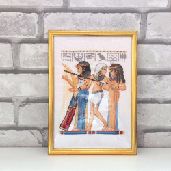 egypt painting 9*13" finished embroidered cross room decor wall art