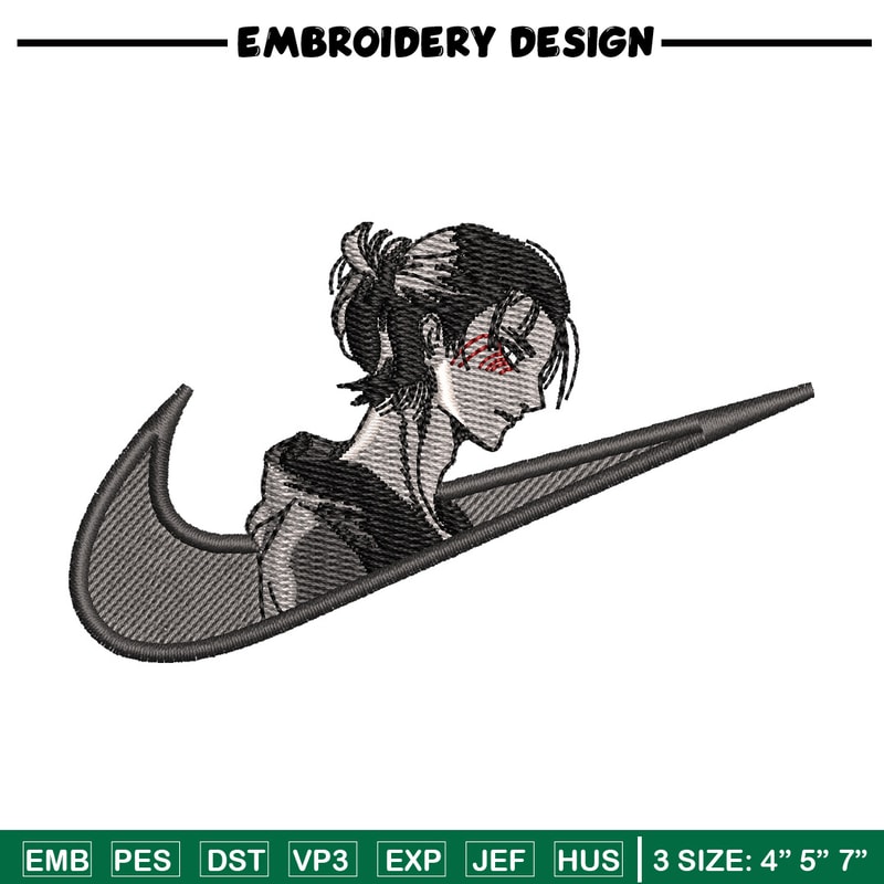 Eren x nike embroidery design, Aot embroidery, Nike design, Embroidery shirt, Embroidery file, Digital download.jpg