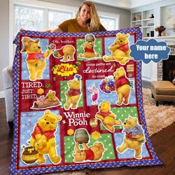 personalized pooh quilt fleece blanket, winnie the pooh eeyore bedding set winnie the pooh eeyore birthday party  eeyore