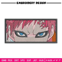 Gaara eyes embroidery design, Naruto embroidery, Anime design, Embroidery shirt, Embroidery file, Digital download