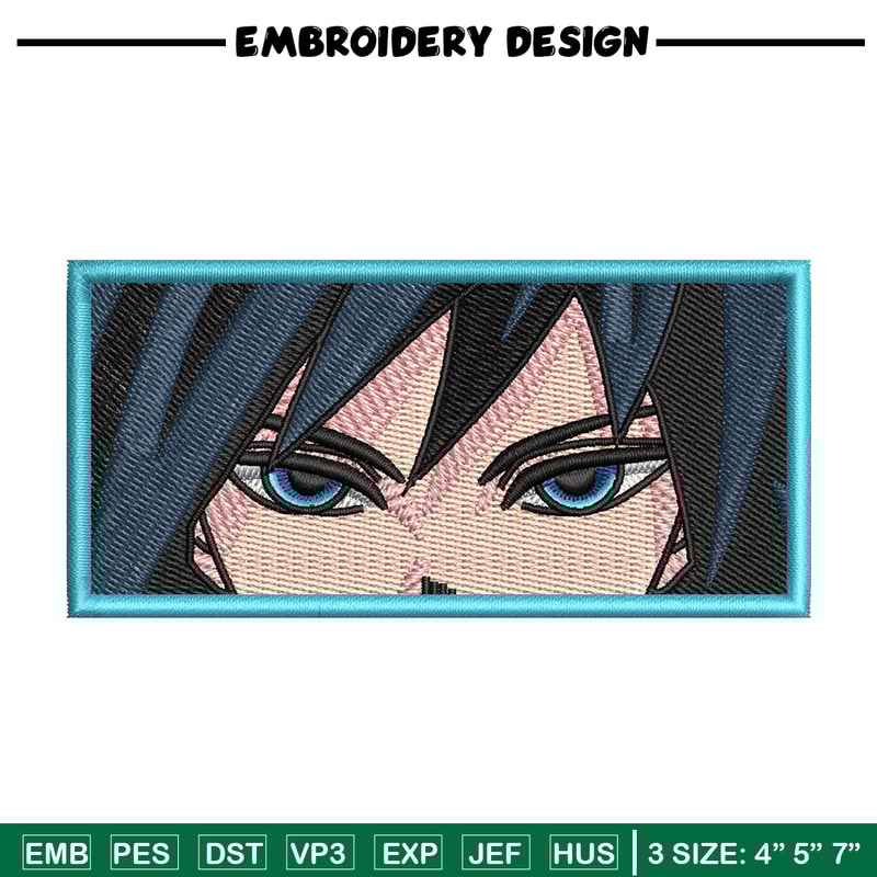Giyu blue embroidery design, Giyu embroidery, Anime design, Embroidery shirt, Embroidery file, Digital download.jpg