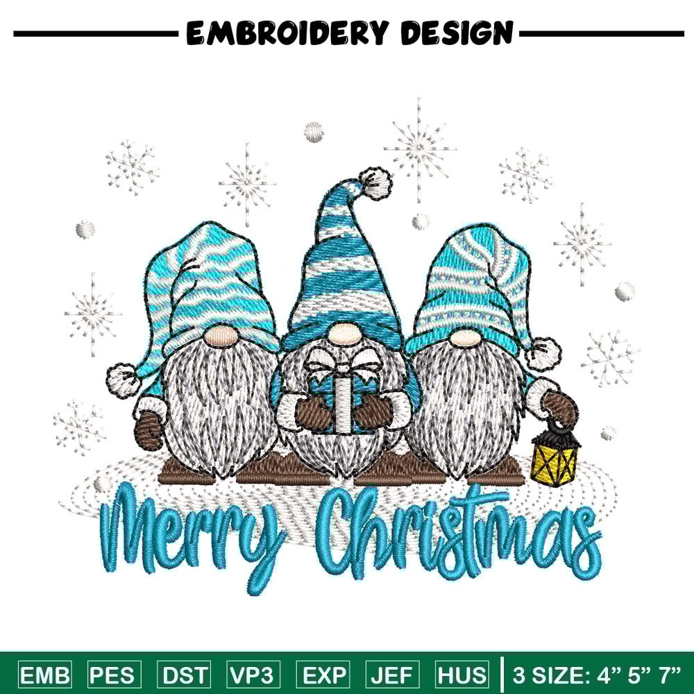 Gnomes embroidery design, Chrismas embroidery, Embroidery shirt, Embroidery file, Anime design, Digital download.jpg